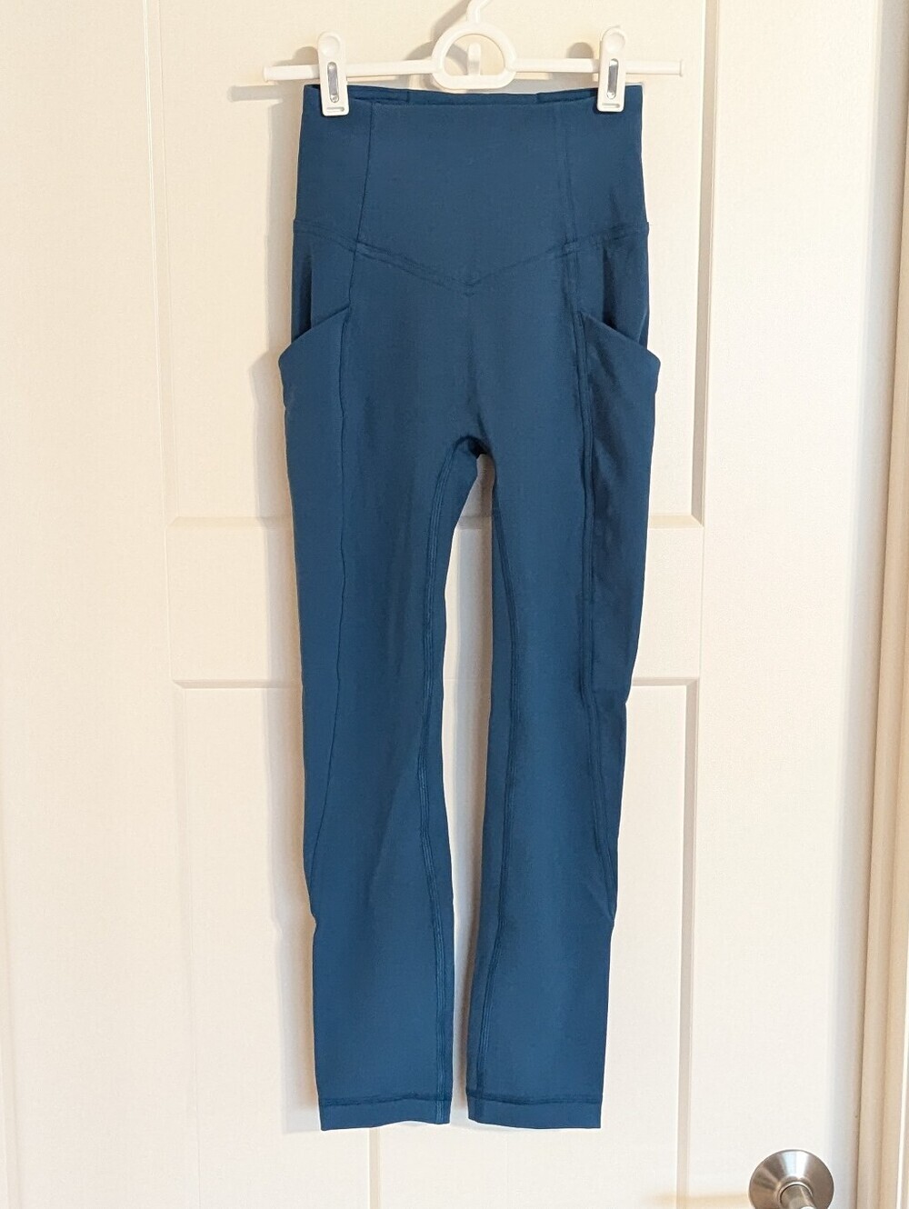 Lululemon All The Right Places HR Leggings with Pockets - Dark Teal Blue sz 0